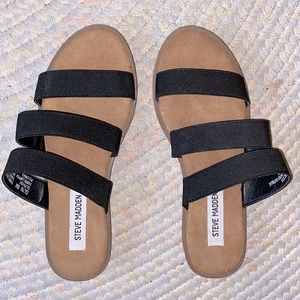 Steve Madden 3 strap sandal flats